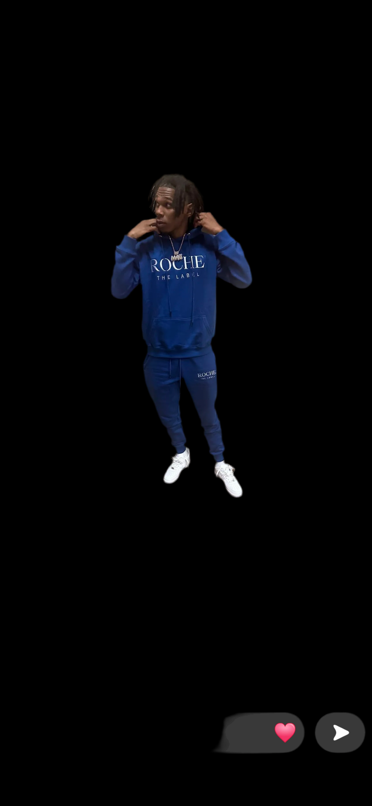 Signature Sweatsuit-Royal Blue/White