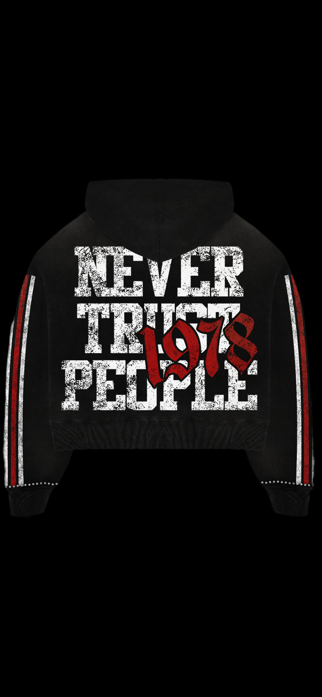Never trust people ☠️ zip up jacket